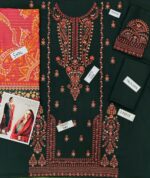 HUSSAIN REHAR 3PC DHANAK FABRIC - UNSTICHED (WINTER COLLECTION)
