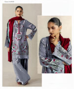 COCO BY ZARA SHAHJAHAN - DHANAK 3PC UNSTICHED