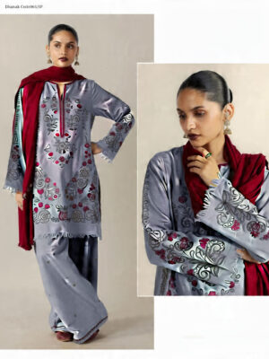 COCO BY ZARA SHAHJAHAN - DHANAK 3PC UNSTICHED
