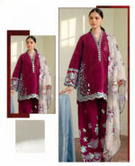 COCO BY ZARA SHAH JAHAN DHANAK 3PC - UNSTICHED (WINTER COLLECTION)