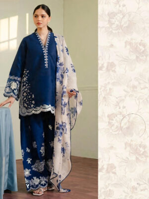 COCO BY ZARA SHAH JAHAN DHANAK 3PC - UNSTICHED (WINTER COLLECTION)