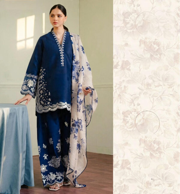 COCO BY ZARA SHAH JAHAN DHANAK 3PC - UNSTICHED (WINTER COLLECTION)