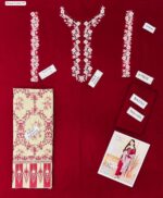 Winter Essence – Dhanak 3PC With Neck Embroidered Patch