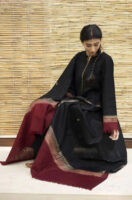 Winter Classic Charm – Dhanak 3PC With Neck, Sleeve & Daman Patches