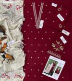 Winter Majesty – Dhanak 3PC With Full Embroidery & Neck Patch