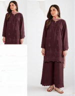 Chickenkari Winter Grace – Dhanak 3PC With Full Chickenkari Embroidery