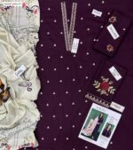 Winter Royal Elegance – Dhanak 3PC With Full Embroidery & Neck Patch