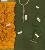 Winter Prestige – Dhanak 3PC With Neck Patch & Embroidered Shawl