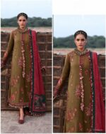 Winter Charm – Dhanak 3PC With Full Embroidery & Pashmina Wool Dupatta