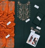 Winter Charm – Dhanak 3PC With Neck Patch & Embroidered Shawl