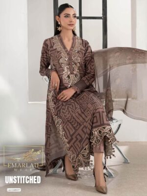 Summer Elegant - Lawn 3PC With 4 Side Lace Dupatta