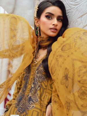 Summer Elegant - Lawn 3PC With 4 Side Lace Dupatta