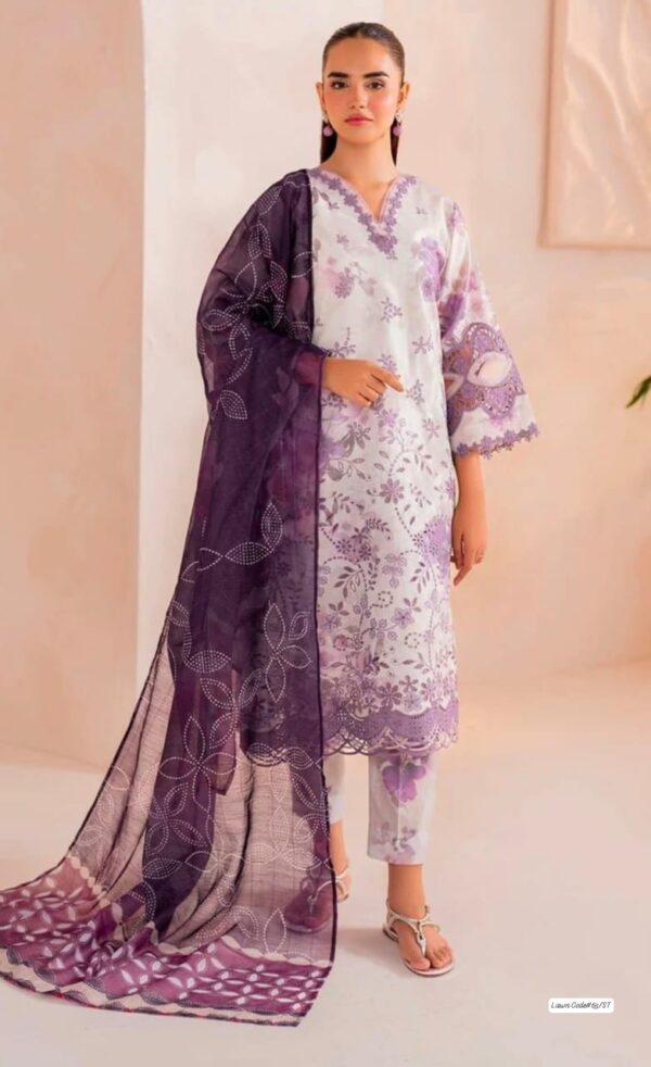 Summer Deluxe - Lawn 3PC With Ready To Wear Dupatta