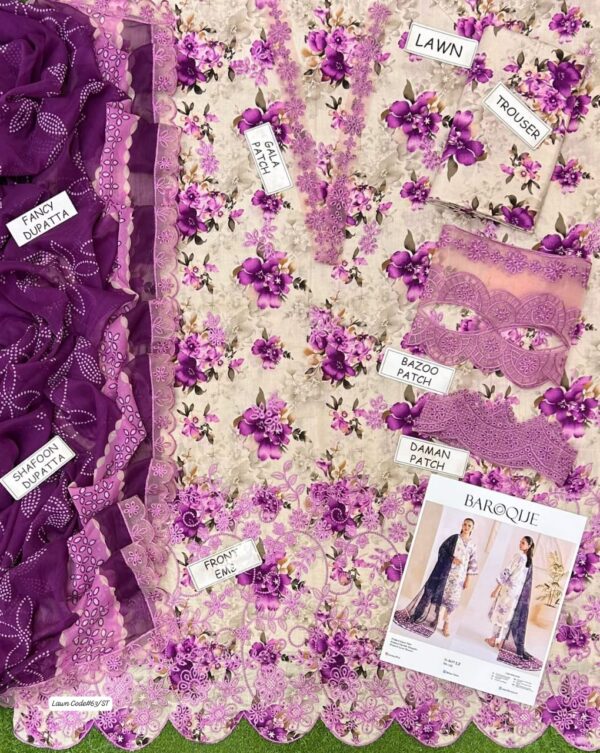 Summer Deluxe - Lawn 3PC With Ready To Wear Dupatta