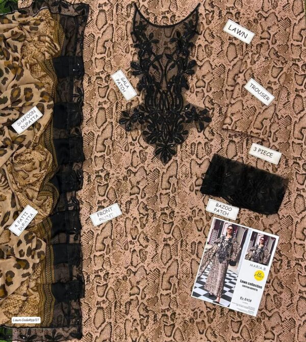 Summer Charm - Lawn 3PC Ready To Wear Lace Dupatta