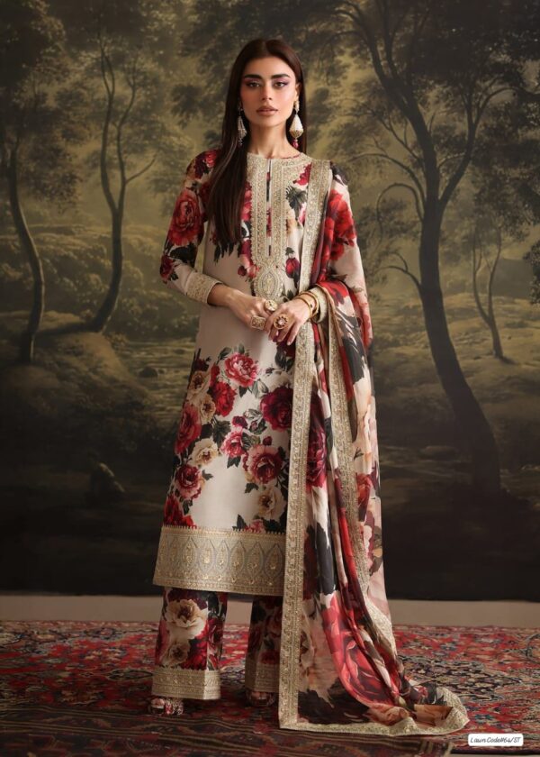 Summer Charm Deluxe - Lawn 3PC With Ready To Wear Dupatta