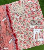 Summer Fashion - Lawn 3PC With Ready To Wear 4 Side Lace Dupatta