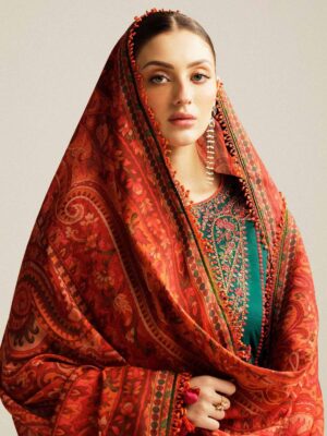 Summer Charm Deluxe - Lawn 3PC Full EMB With Fancy Monarch Dupatta