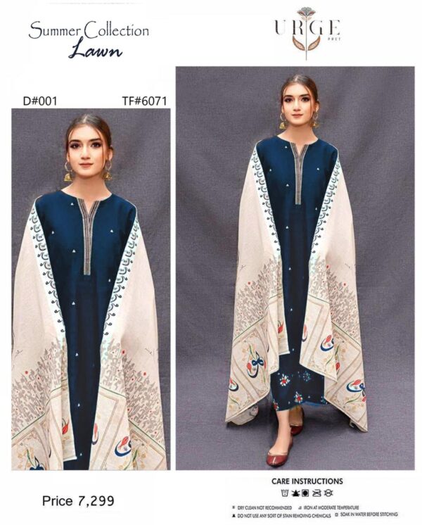 Summer Grace - Lawn 3PC EMB With Fully EMB Shirt & Trouser