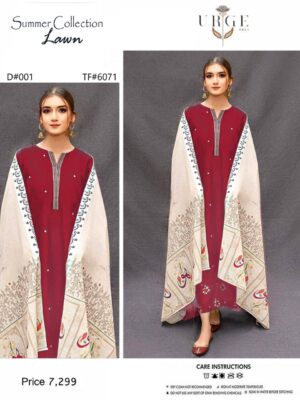 Summer Grace - Lawn 3PC EMB With Fully EMB Shirt & Trouser