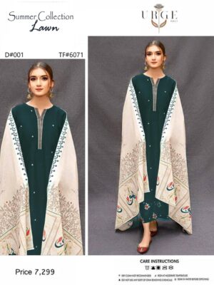 Summer Grace - Lawn 3PC EMB With Fully EMB Shirt & Trouser