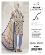 Summer Season Fashion - Bana Dora Lawn 3PC With Patches & Dyed Trouser
