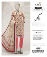 Summer Season Fashion - Bana Dora Lawn 3PC With Patches & Dyed Trouser