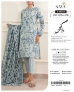Summer Season Fashion - Bana Dora Lawn 3PC With Patches & Dyed Trouser